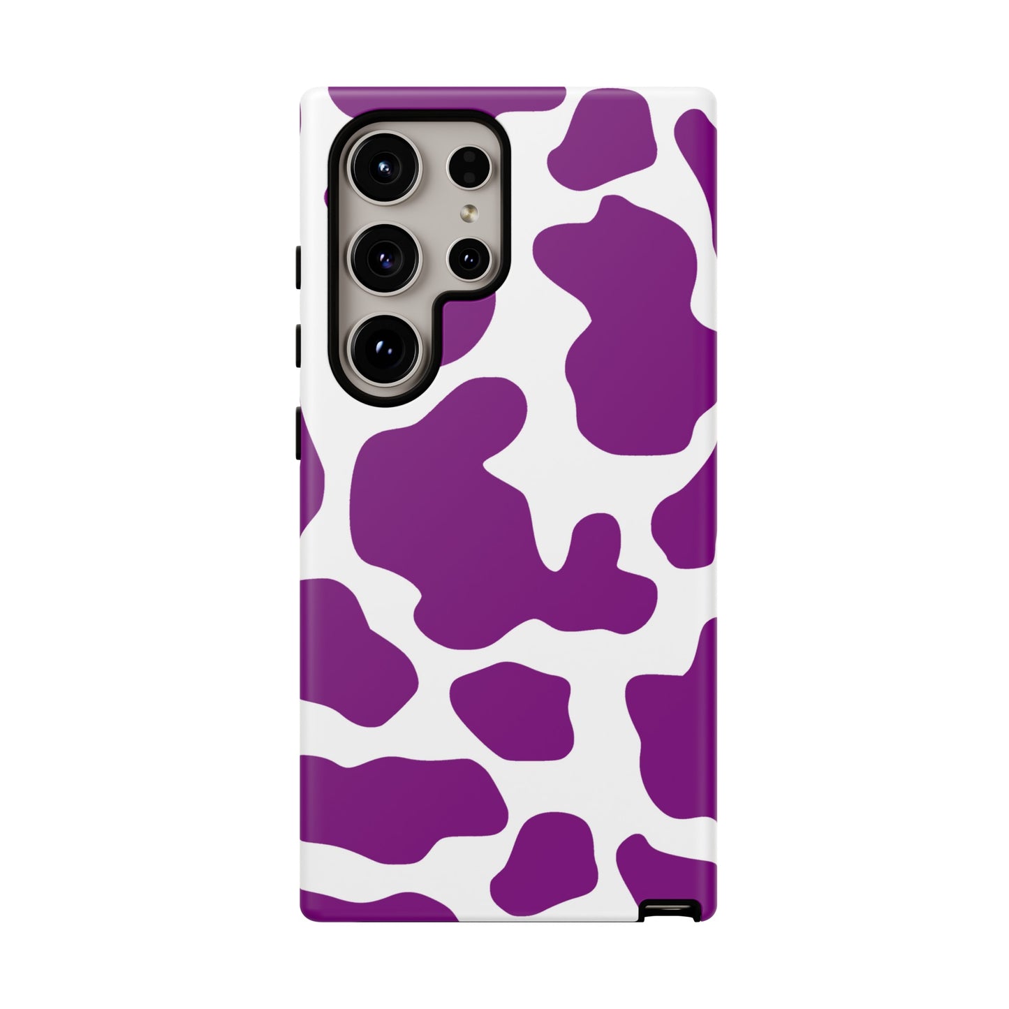 Purple Cow print phone Case iPhone Samsung Google, Phone Case, JSCHAFFA.com