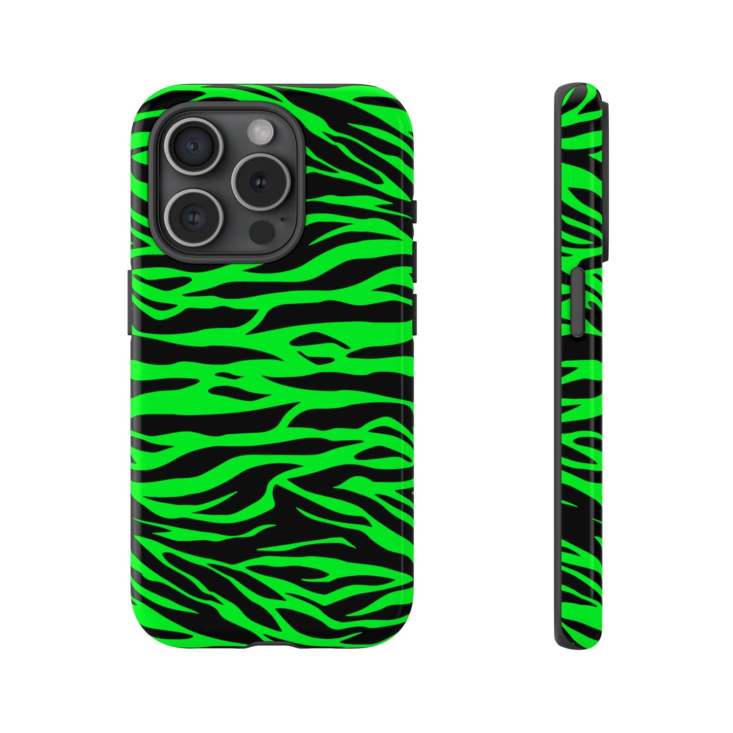 Green Cute Wild Tiger Print Pattern Tough Phone Case