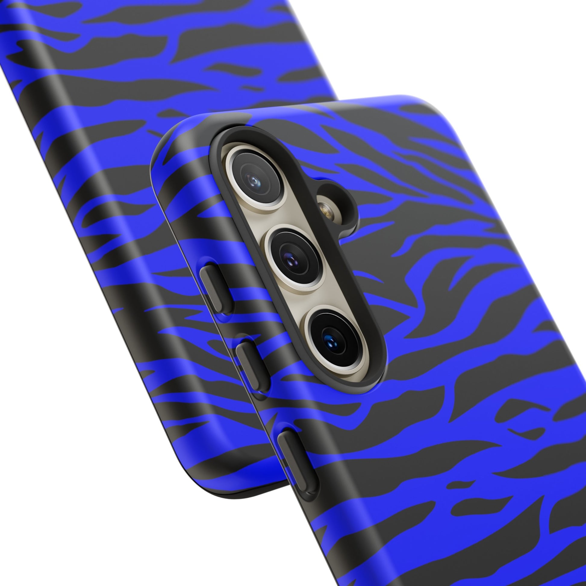 Blue Wild Tiger Print Pattern Tough Phone Case To protect your Phone, Phone Case, JSCHAFFA.com