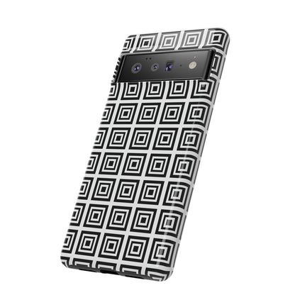 Cute Square Black and With Tough Phone Case, Phone Case, JSCHAFFA.com