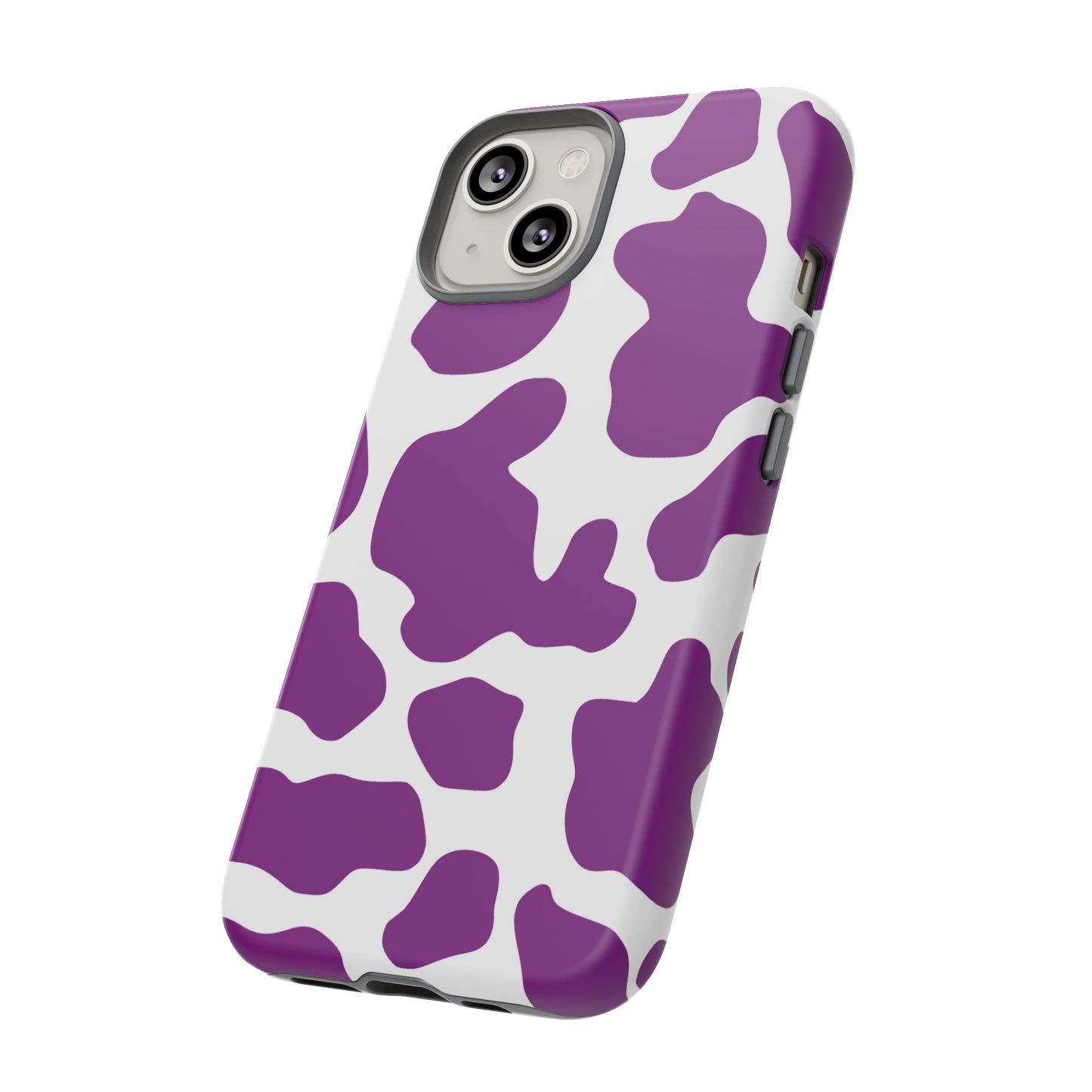 Purple Cow print phone Case iPhone Samsung Google, Phone Case, JSCHAFFA.com