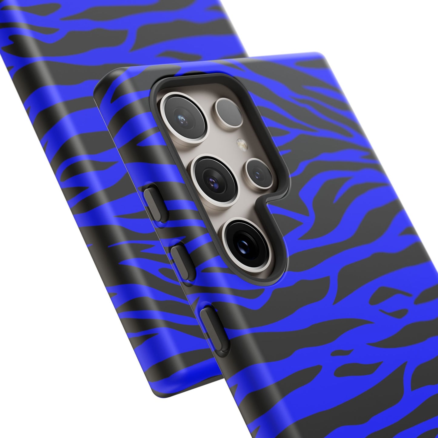 Blue Wild Tiger Print Pattern Tough Phone Case To protect your Phone