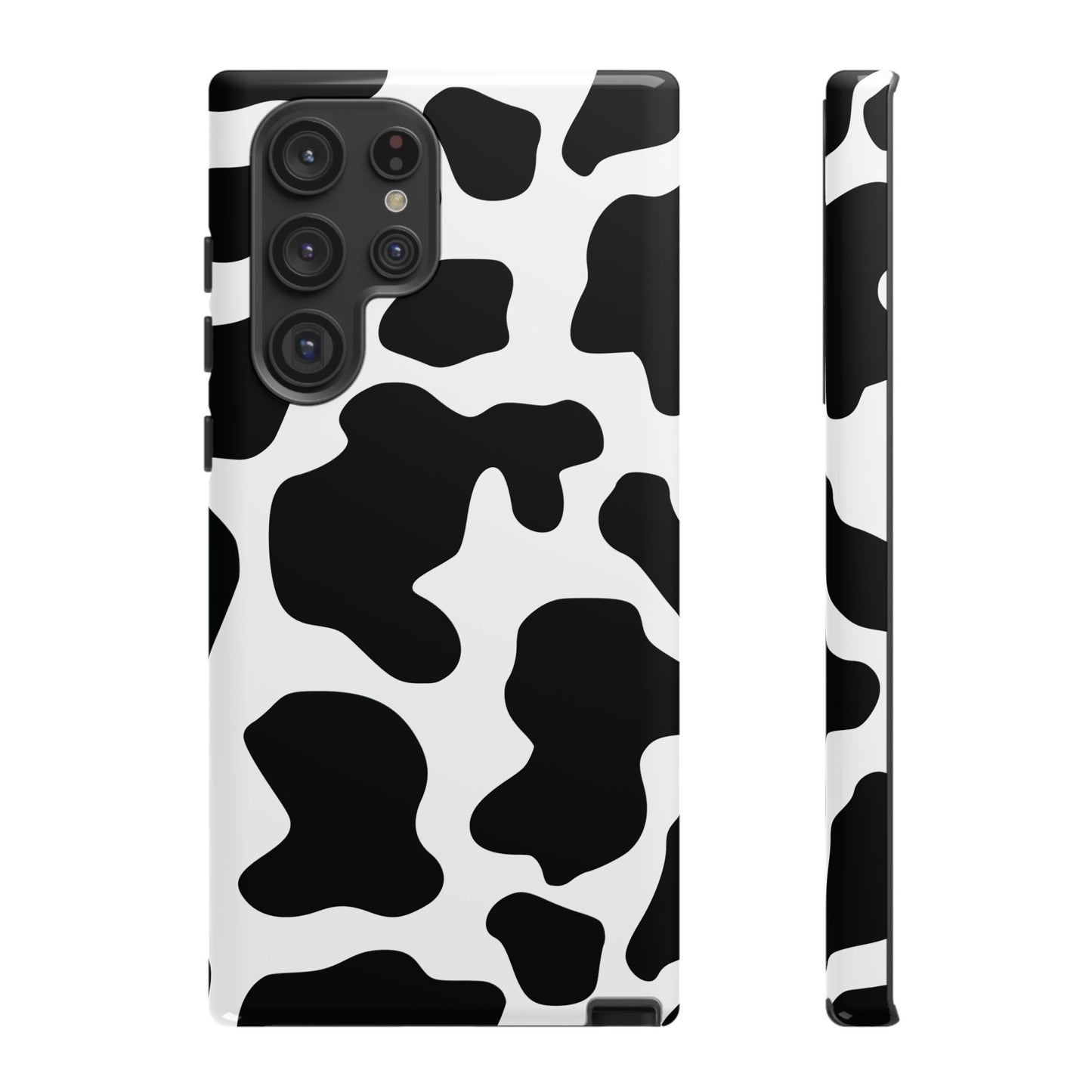 Black Cow print Phone Case iPhone Samsung Google