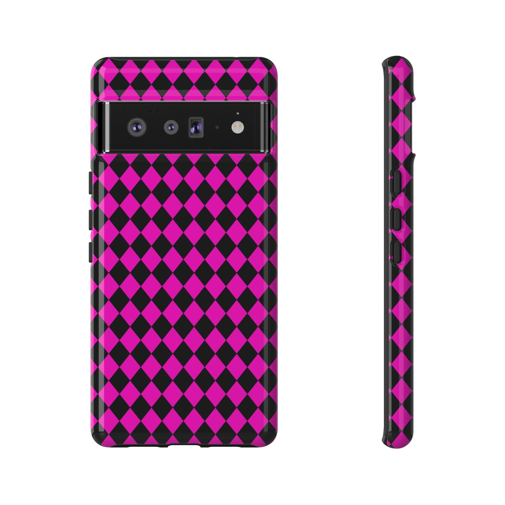 Pink Black Dimond Tough phone Case Cover | iPhone | Google | Samsung, Phone Case, JSCHAFFA.com