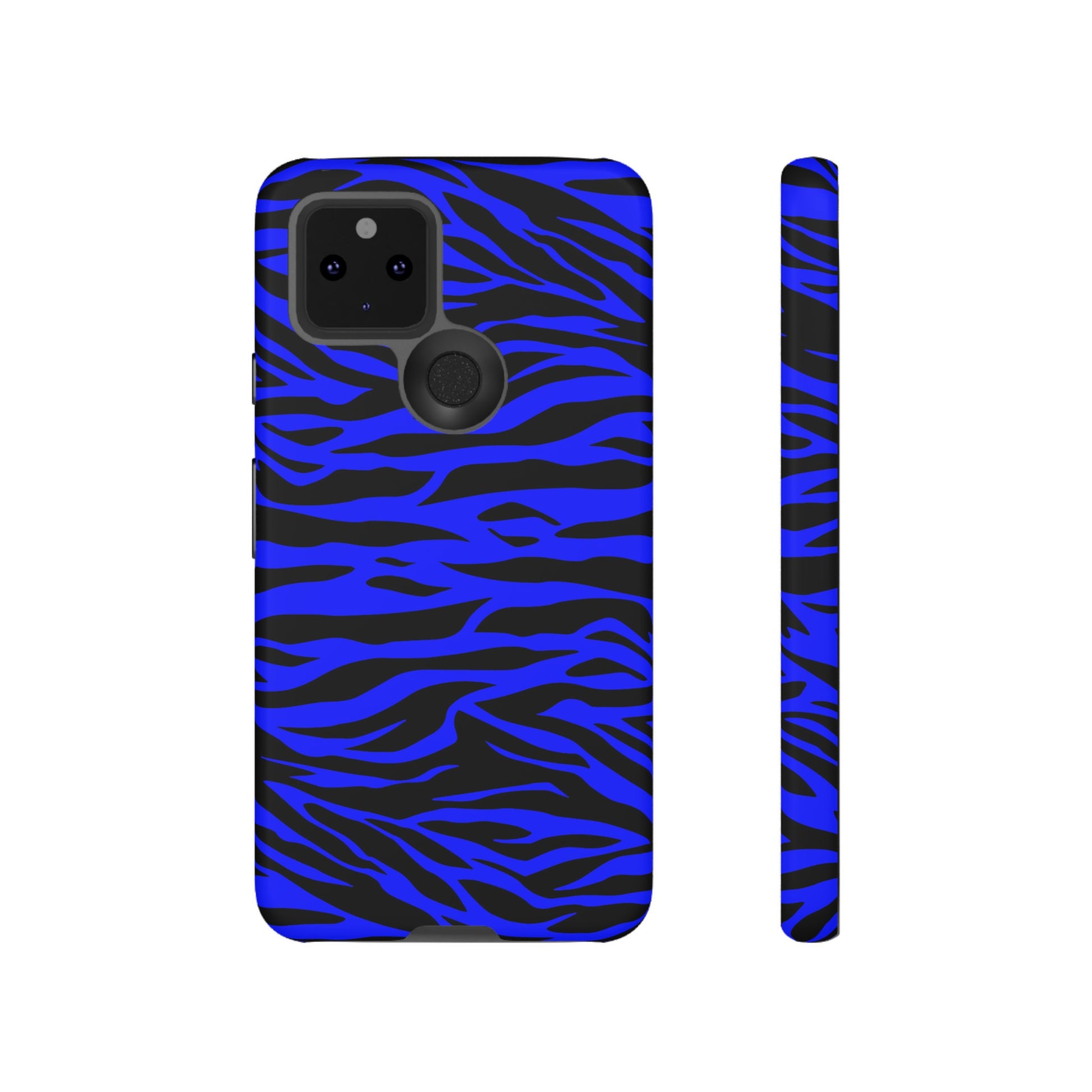 Blue Wild Tiger Print Pattern Tough Phone Case To protect your Phone, Phone Case, JSCHAFFA.com