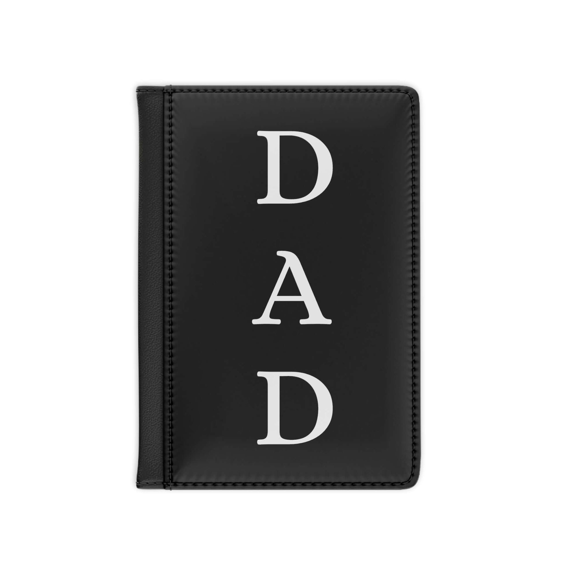 Black Dad Passport Cover Holder JSCHAFFA.com