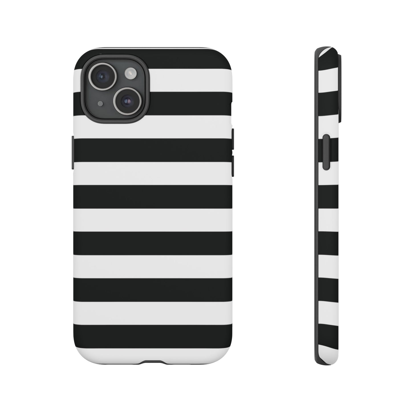 Black and White Stripe Tough Phone Case, Phone Case, JSCHAFFA.com