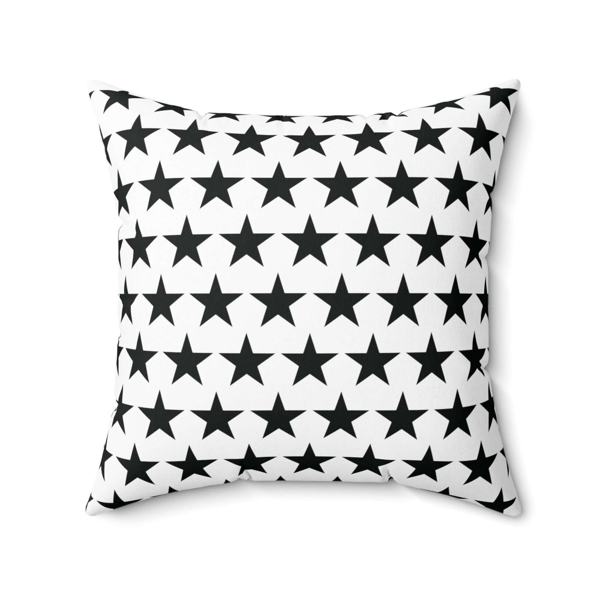 Black Star Movie Kids  Square Throw Pillow, Decorative Cushion for All Seasons, Available in Four Sizes - JSCHAFFA