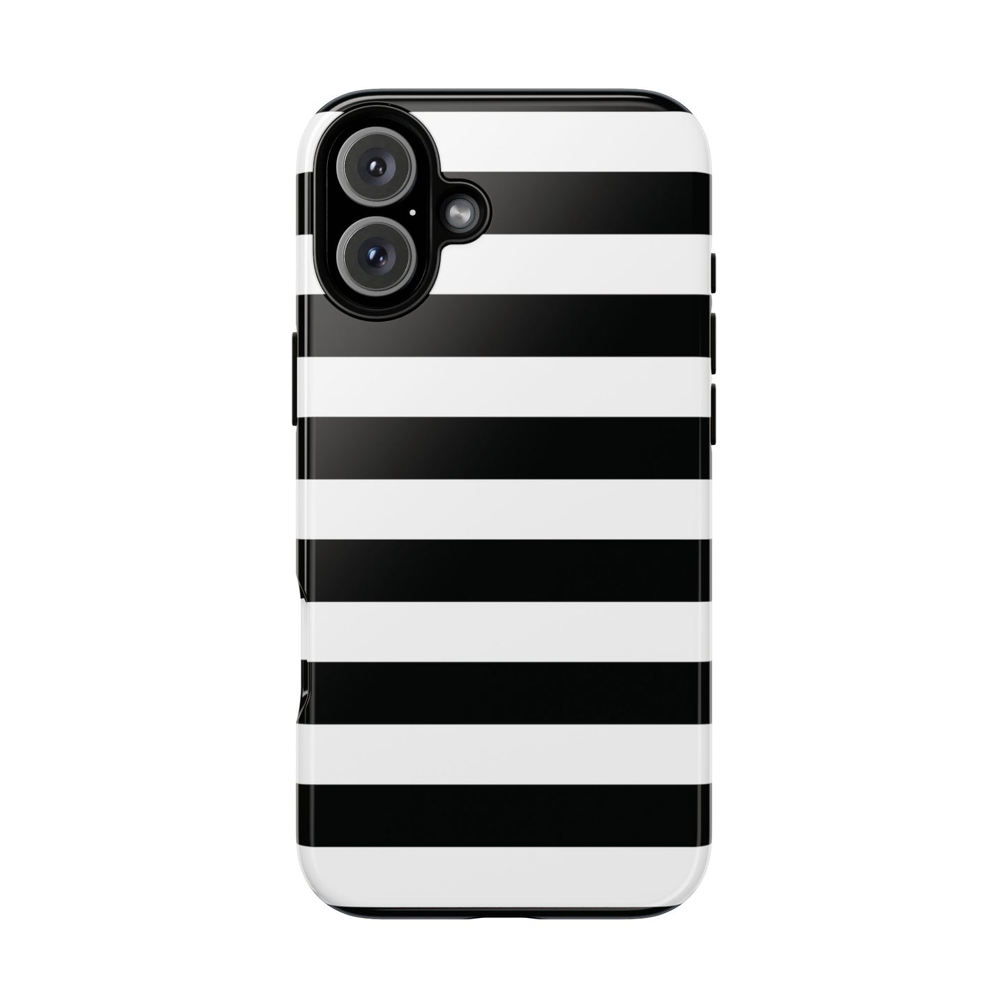 Black and White Stripe Tough Phone Case