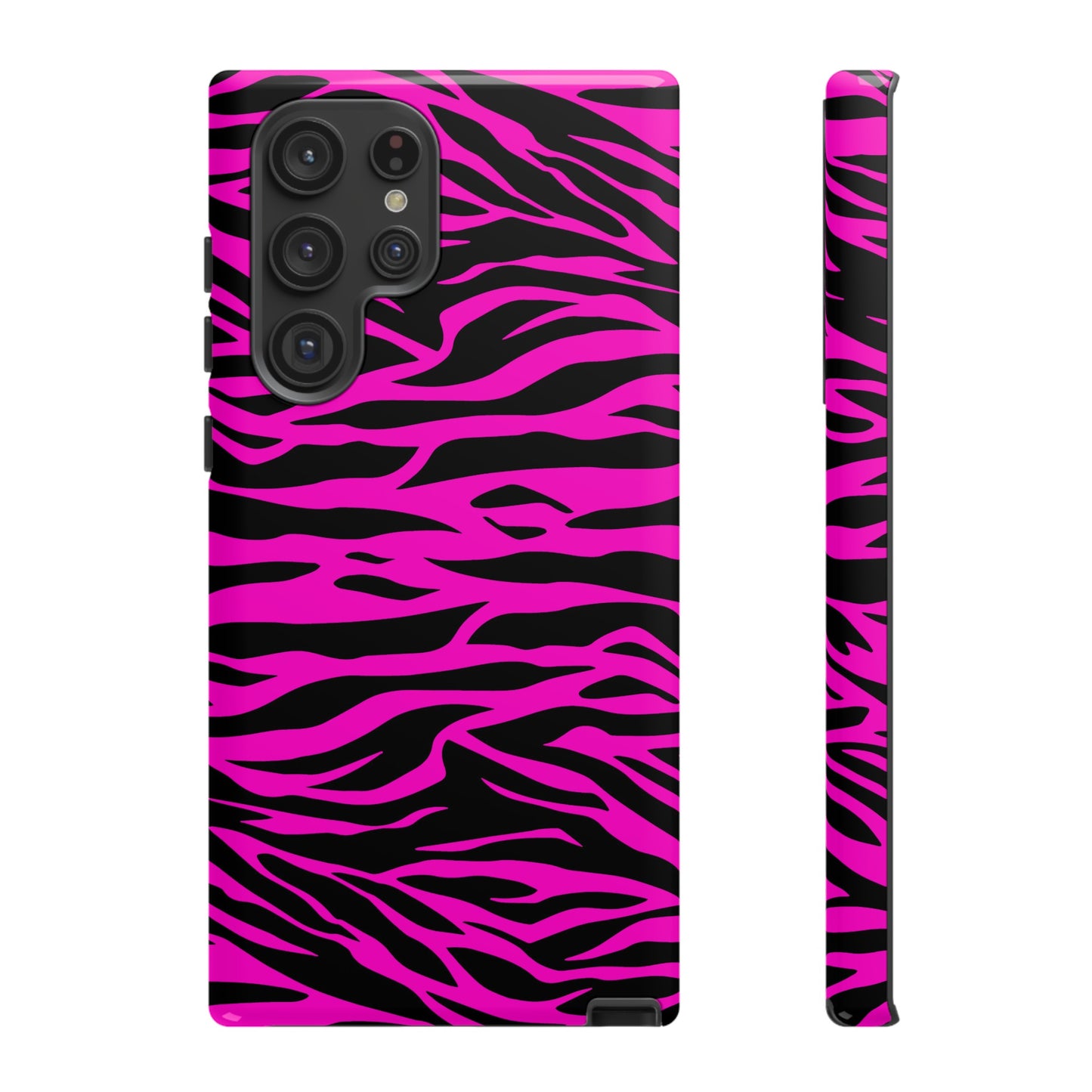 Pink Phone Case Tough Tiger Print, Mobile Phone Case, JSCHAFFA.com