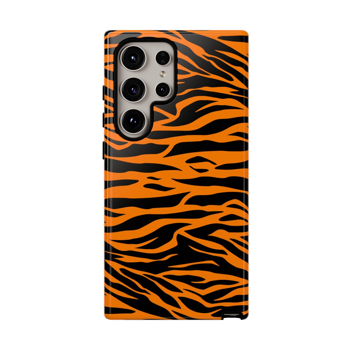 Orange Cute Wild Tiger Print Pattern Tough Phone Case., Phone Case, JSCHAFFA.com