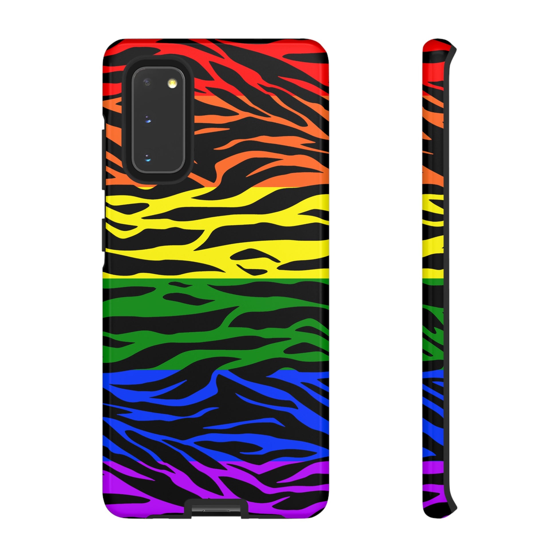 Pride LGBT Rainbow Discrete Tough Phone Case Tiger Print, Phone Case, JSCHAFFA.com