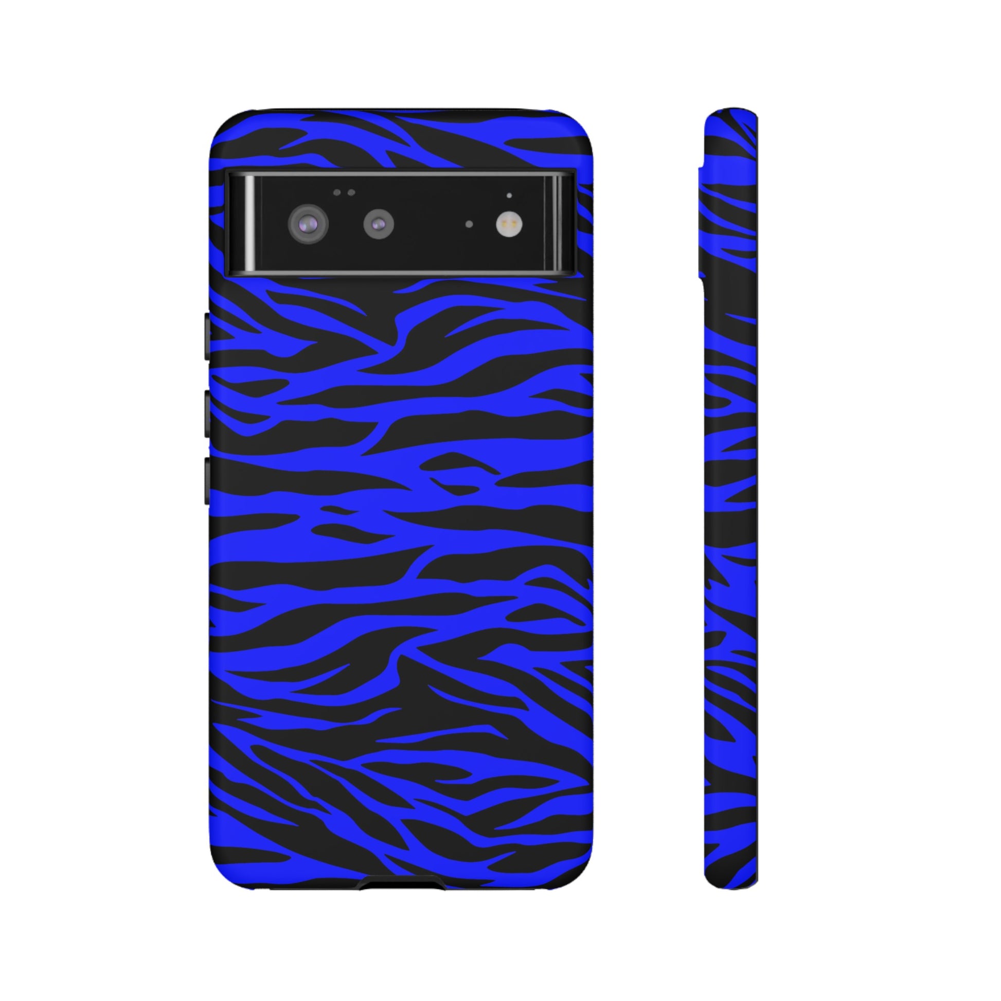 Blue Wild Tiger Print Pattern Tough Phone Case To protect your Phone, Phone Case, JSCHAFFA.com