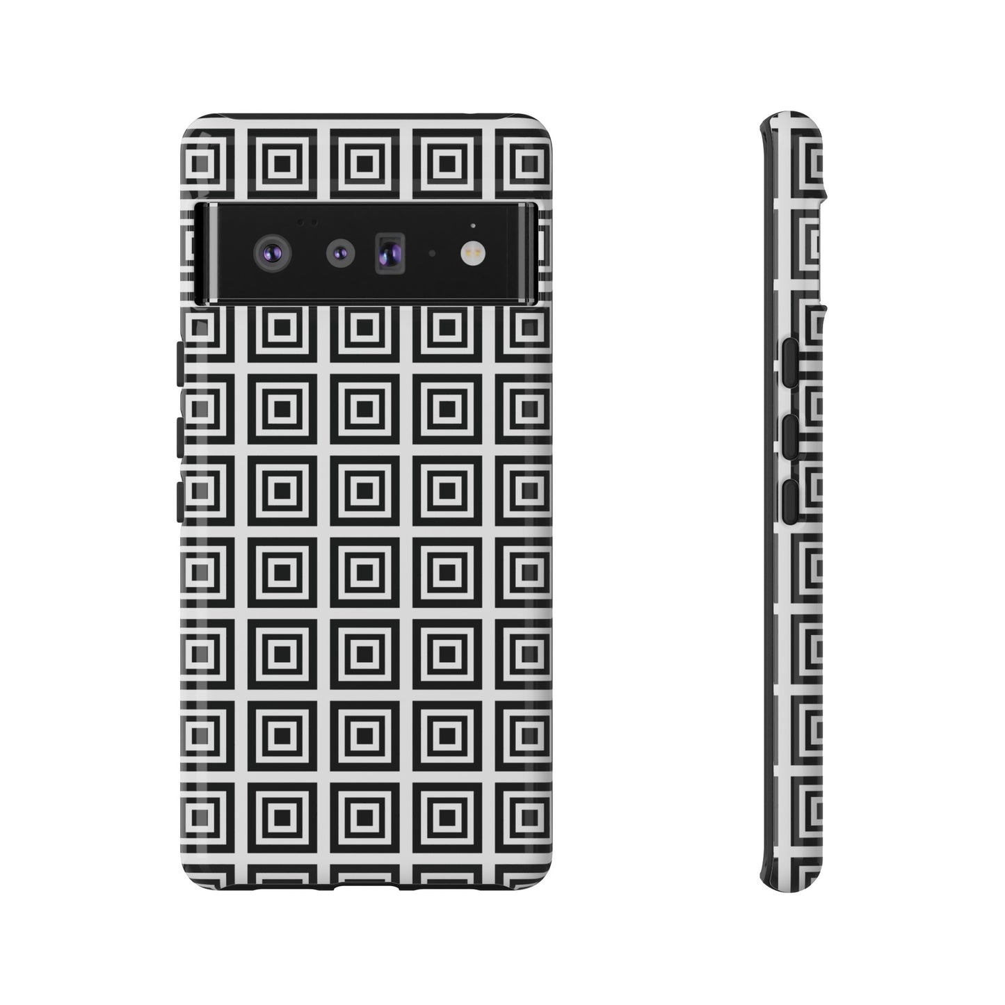 Cute Square Black and With Tough Phone Case, Phone Case, JSCHAFFA.com