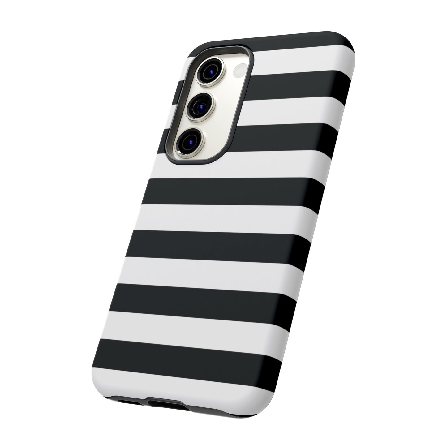 Black and White Stripe Tough Phone Case, Phone Case, JSCHAFFA.com