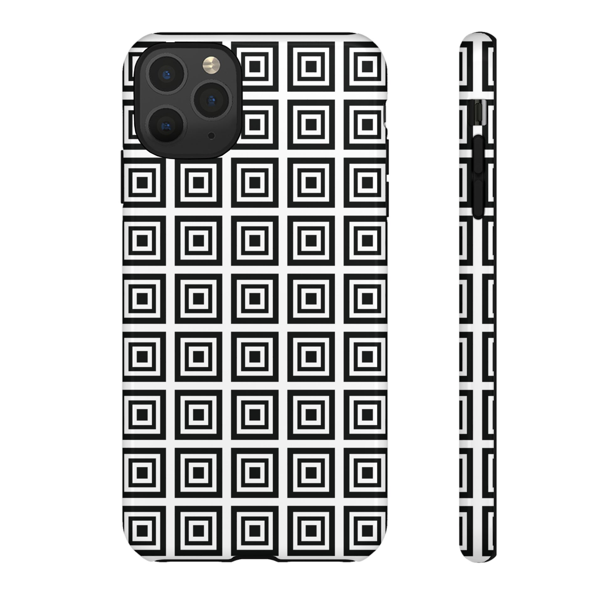 Cute Square Black and With Tough Phone Case, Phone Case, JSCHAFFA.com