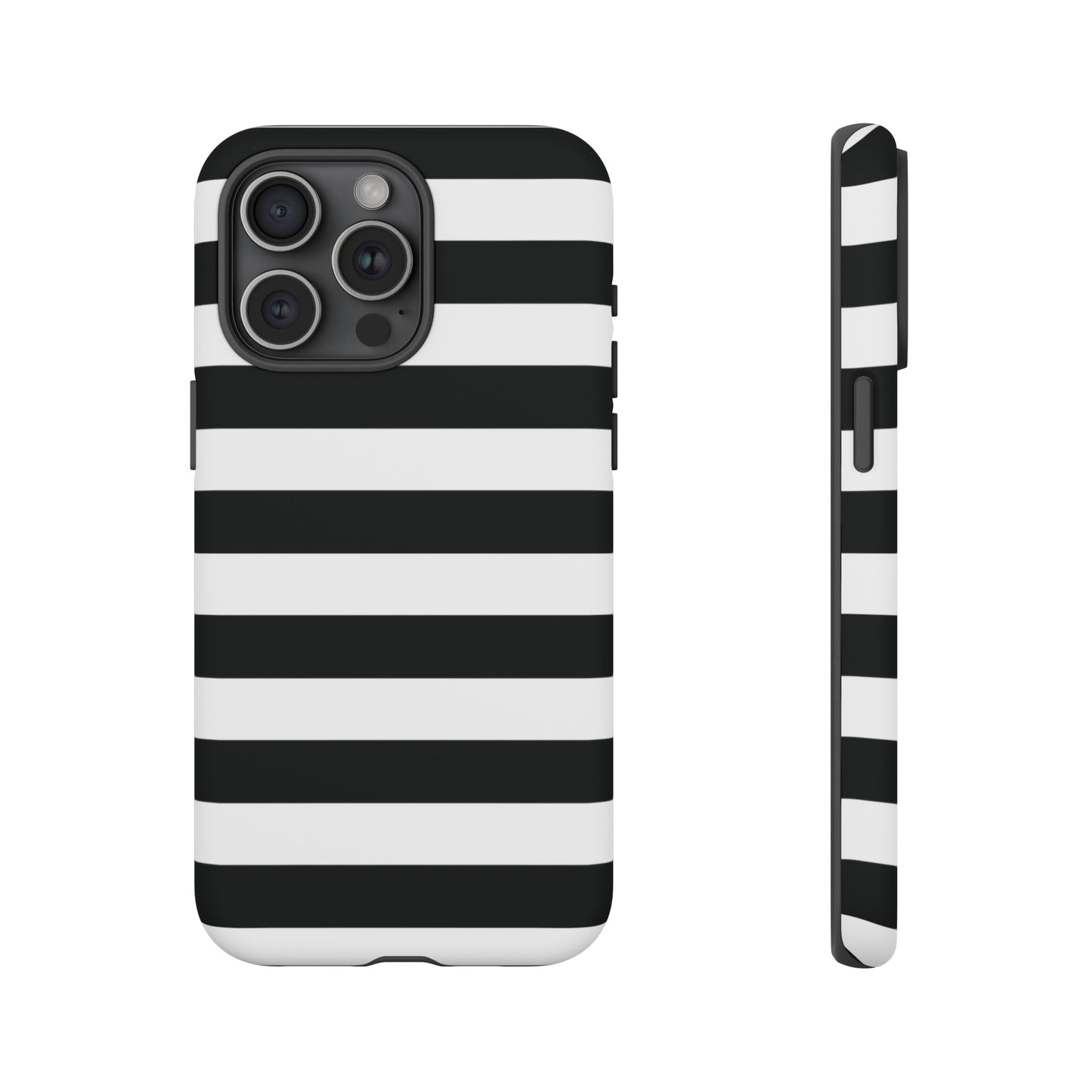 Black and White Stripe Tough Phone Case, Phone Case, JSCHAFFA.com