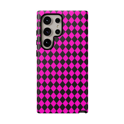 Pink Black Dimond Tough phone Case Cover | iPhone | Google | Samsung, Phone Case, JSCHAFFA.com