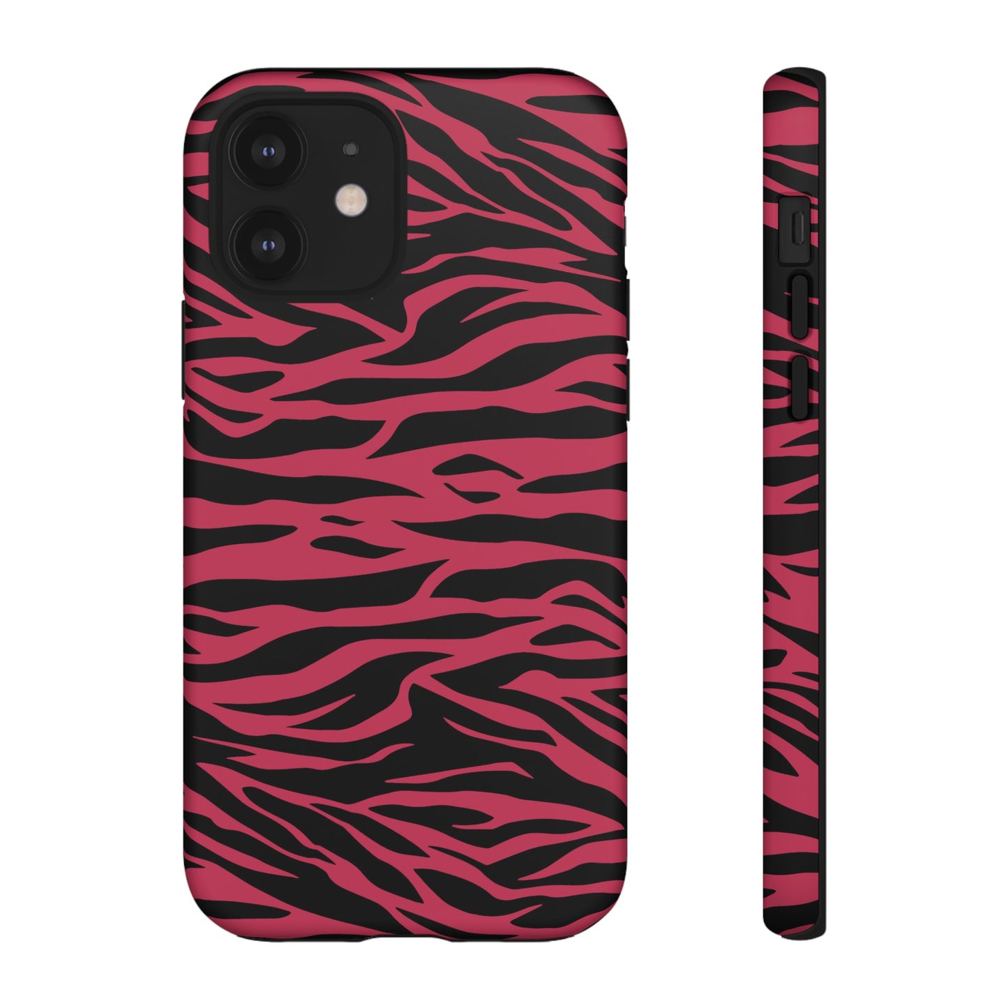 Viva Magenta Cute Wild Tiger Print Pattern Tough Phone Case, Phone Case, JSCHAFFA.com