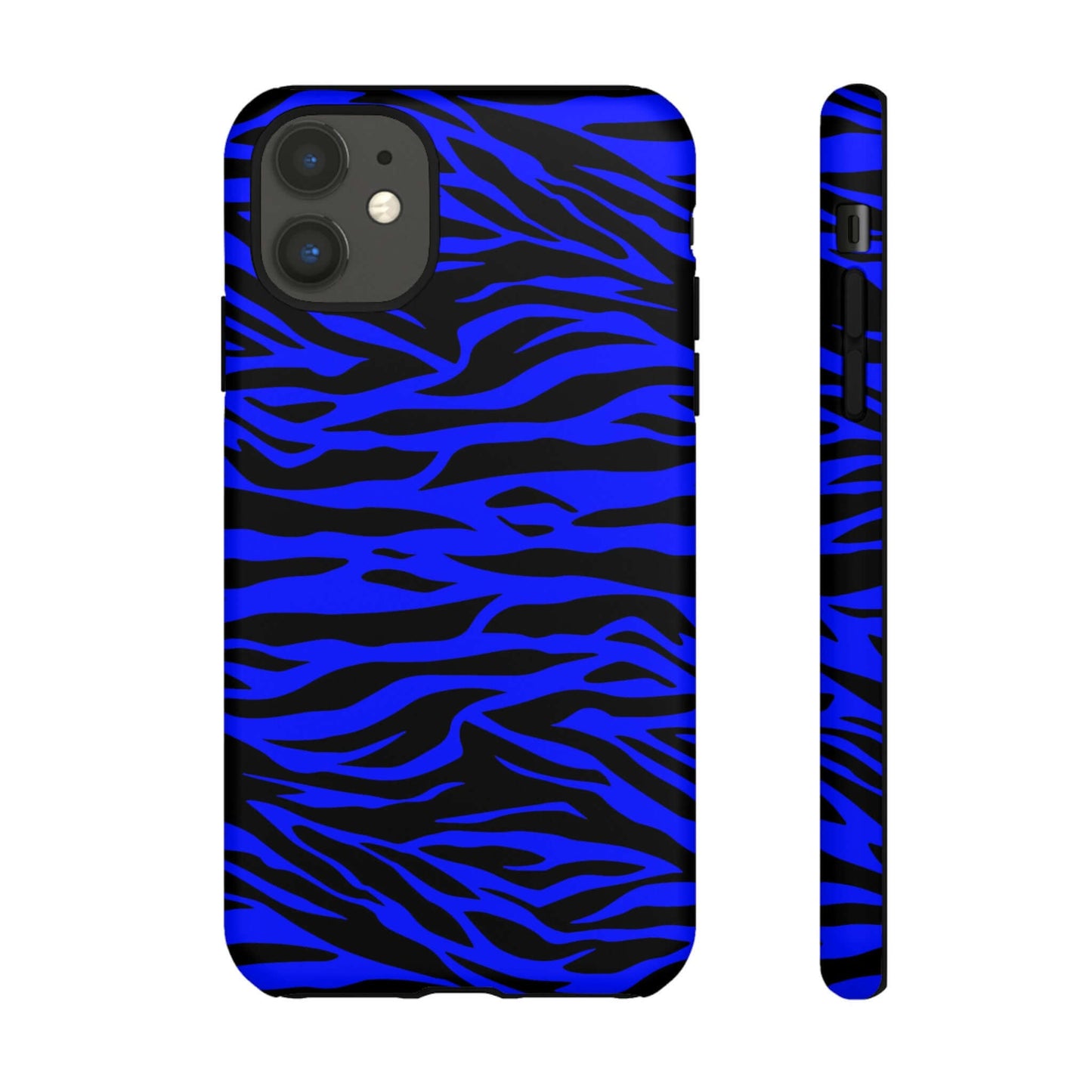 Blue Wild Tiger Print Pattern Tough Phone Case To protect your Phone, Phone Case, JSCHAFFA.com