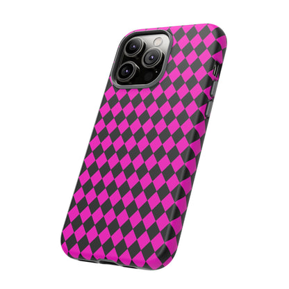 Pink Black Dimond Tough phone Case Cover | iPhone | Google | Samsung, Phone Case, JSCHAFFA.com