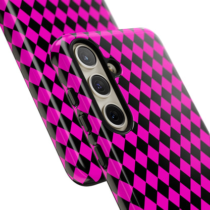 Pink Black Dimond Tough phone Case Cover | iPhone | Google | Samsung, Phone Case, JSCHAFFA.com