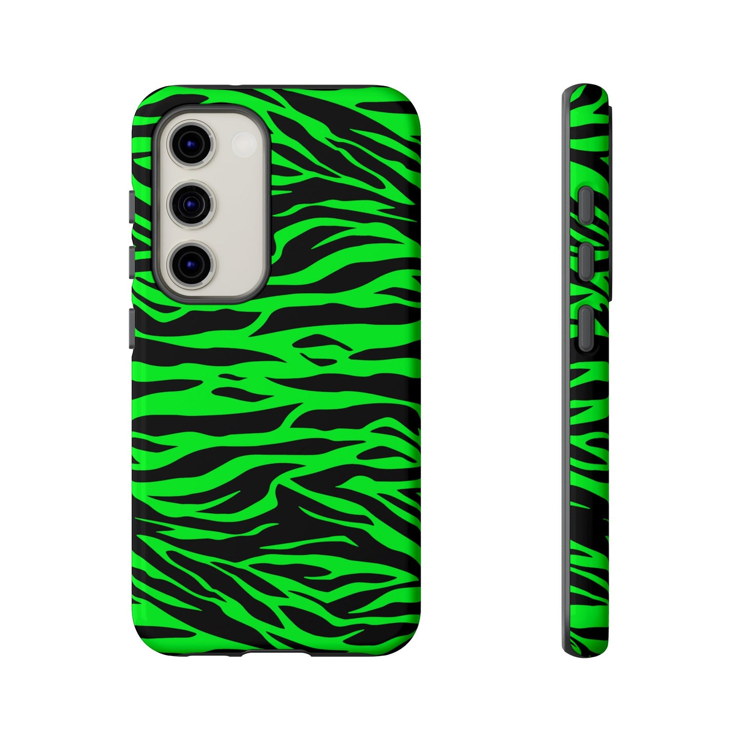 Green Cute Wild Tiger Print Pattern Tough Phone Case