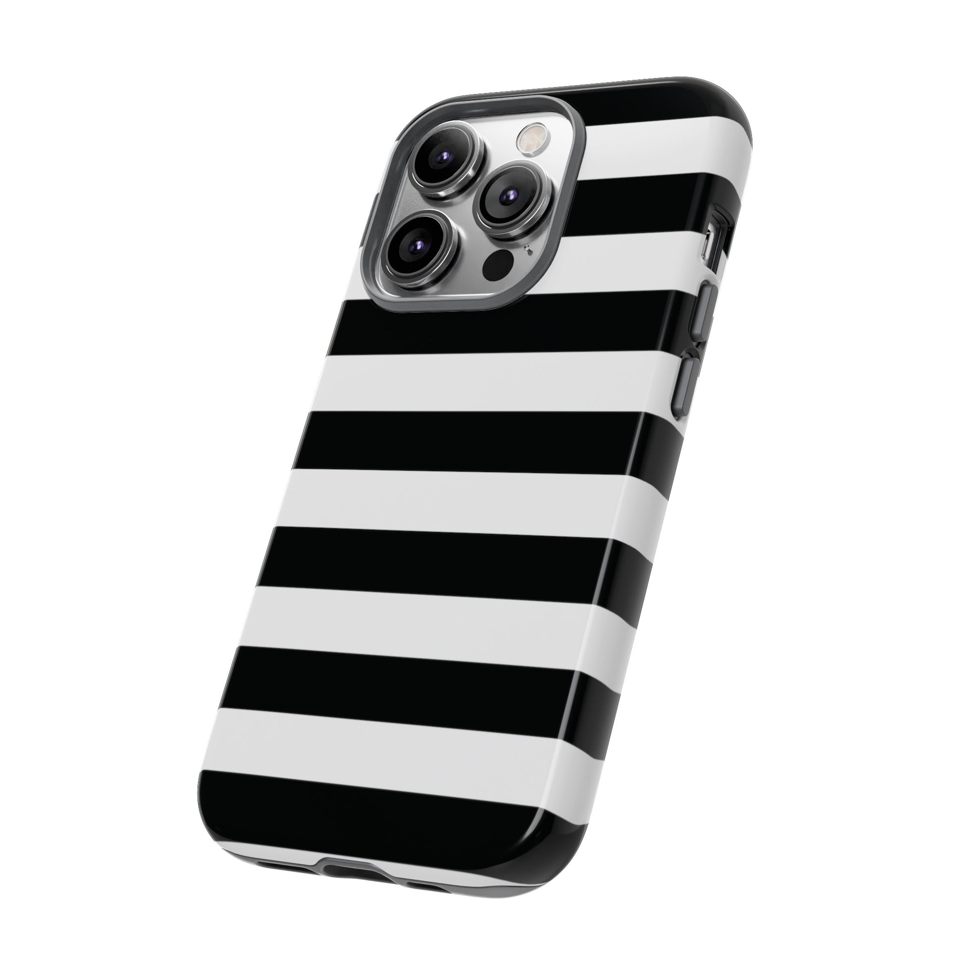 Black and White Stripe Tough Phone Case, Phone Case, JSCHAFFA.com