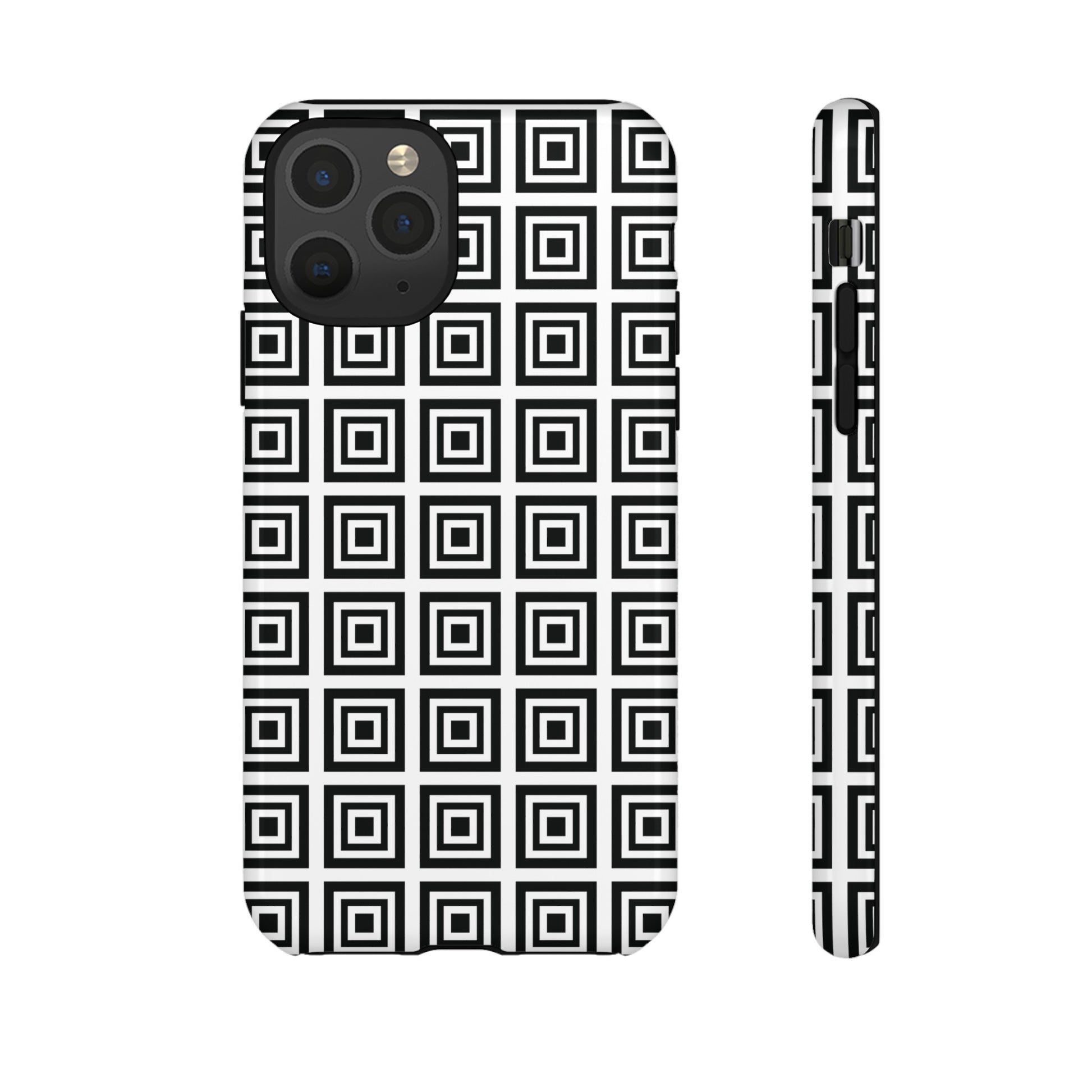 Cute Square Black and With Tough Phone Case, Phone Case, JSCHAFFA.com