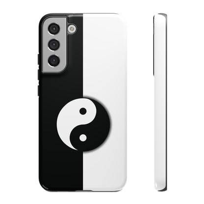 Yin Yang Black and White Tough Phone Case for iPhone, Google, Samsung Phones