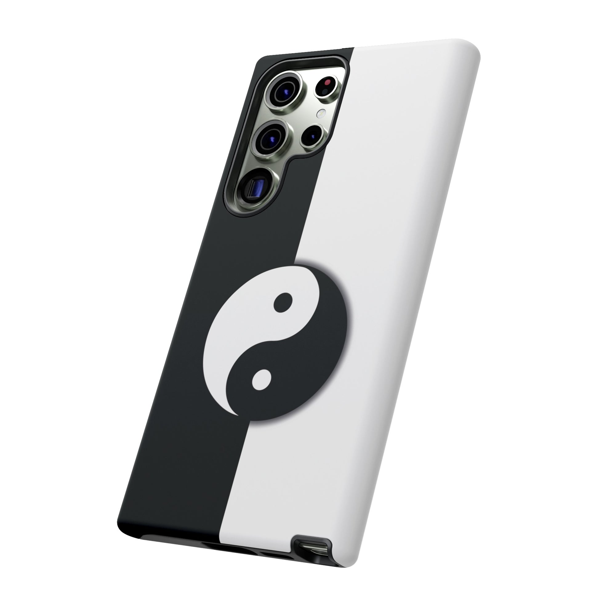 Yin Yang Black and White Tough Phone Case for iPhone, Google, Samsung Phones, Phone Case, JSCHAFFA.com