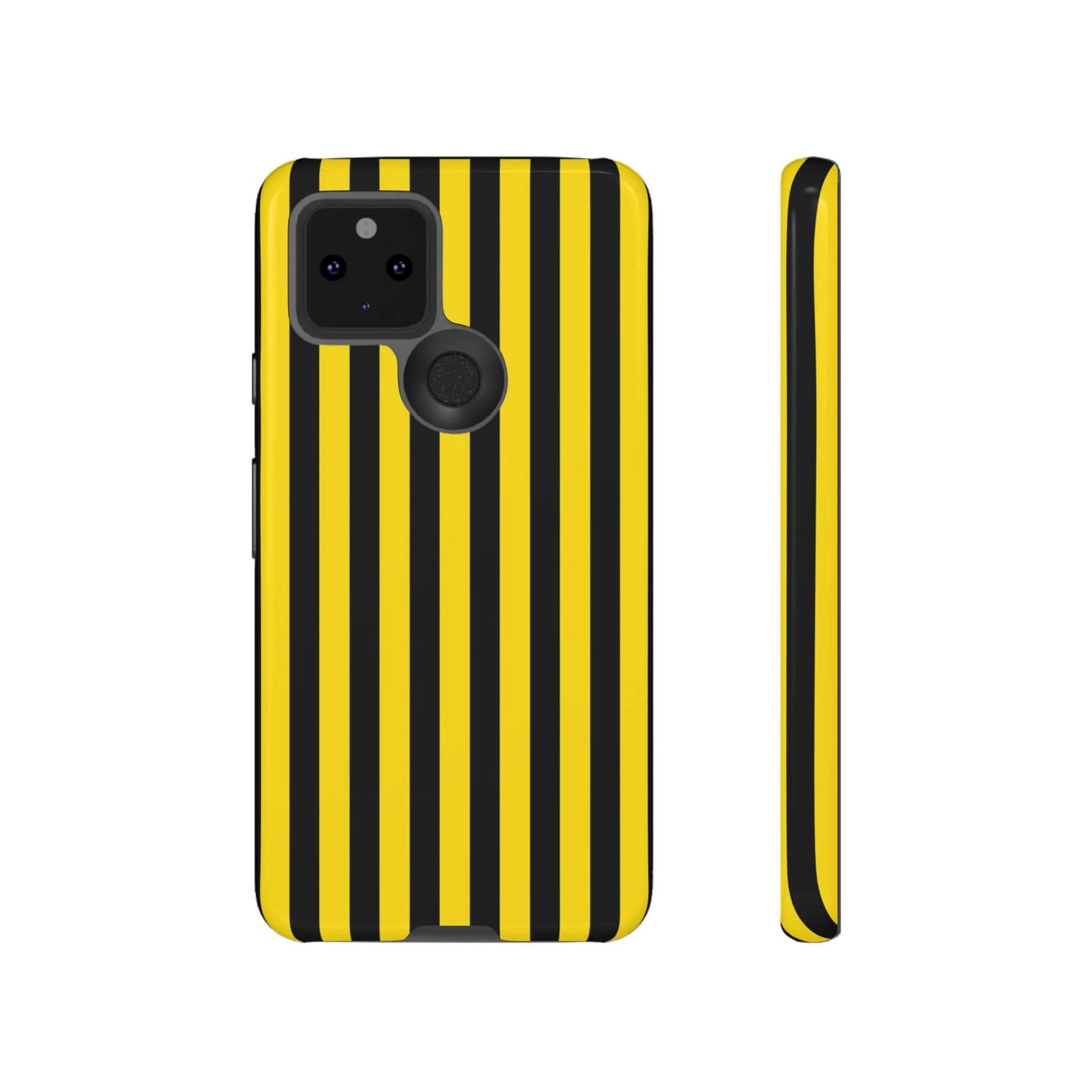 Yellow & Black Stripe Tough Case Phone Case for iPhone, Samsung, Google Mobile phones