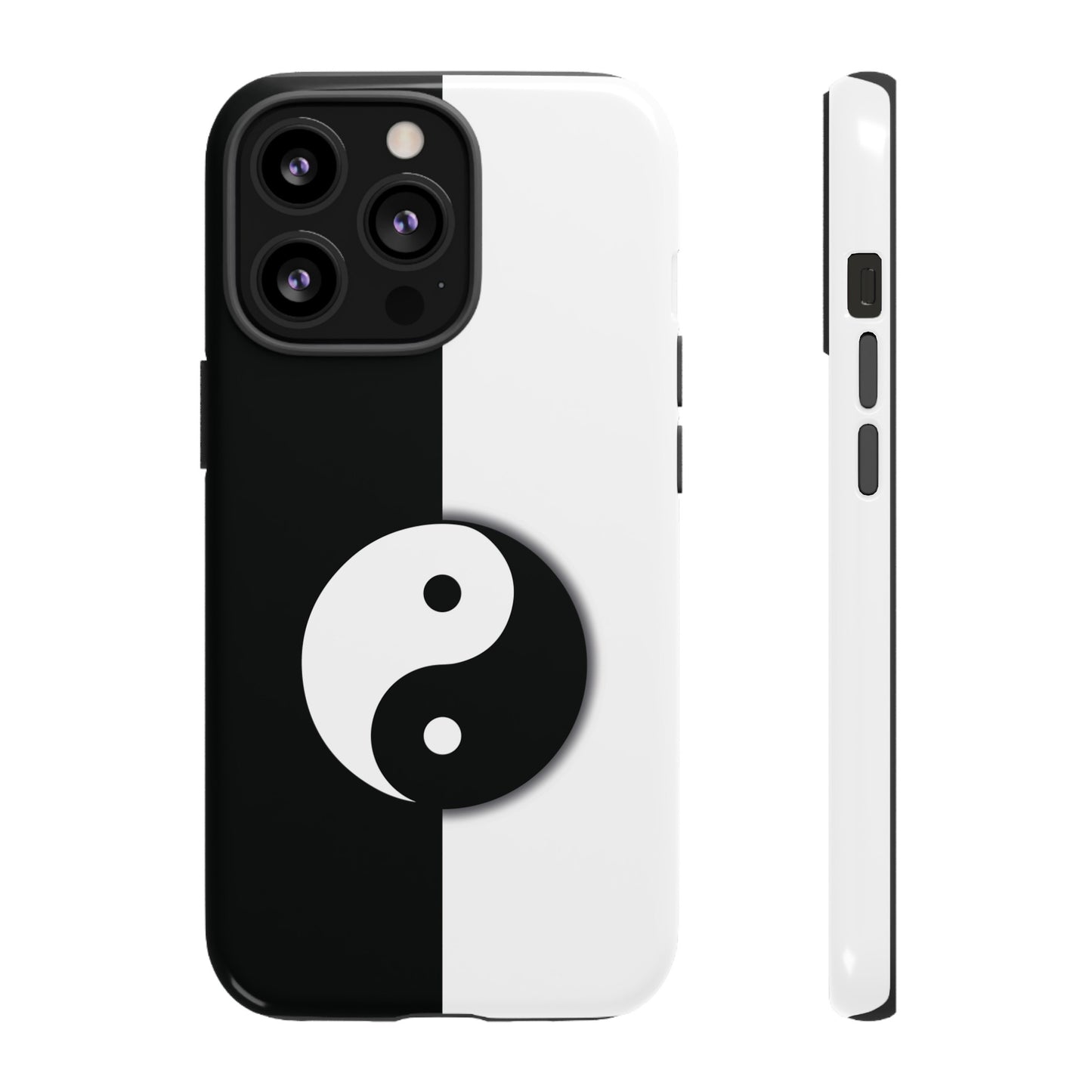 Yin Yang Black and White Tough Phone Case for iPhone, Google, Samsung Phones, Phone Case, JSCHAFFA.com