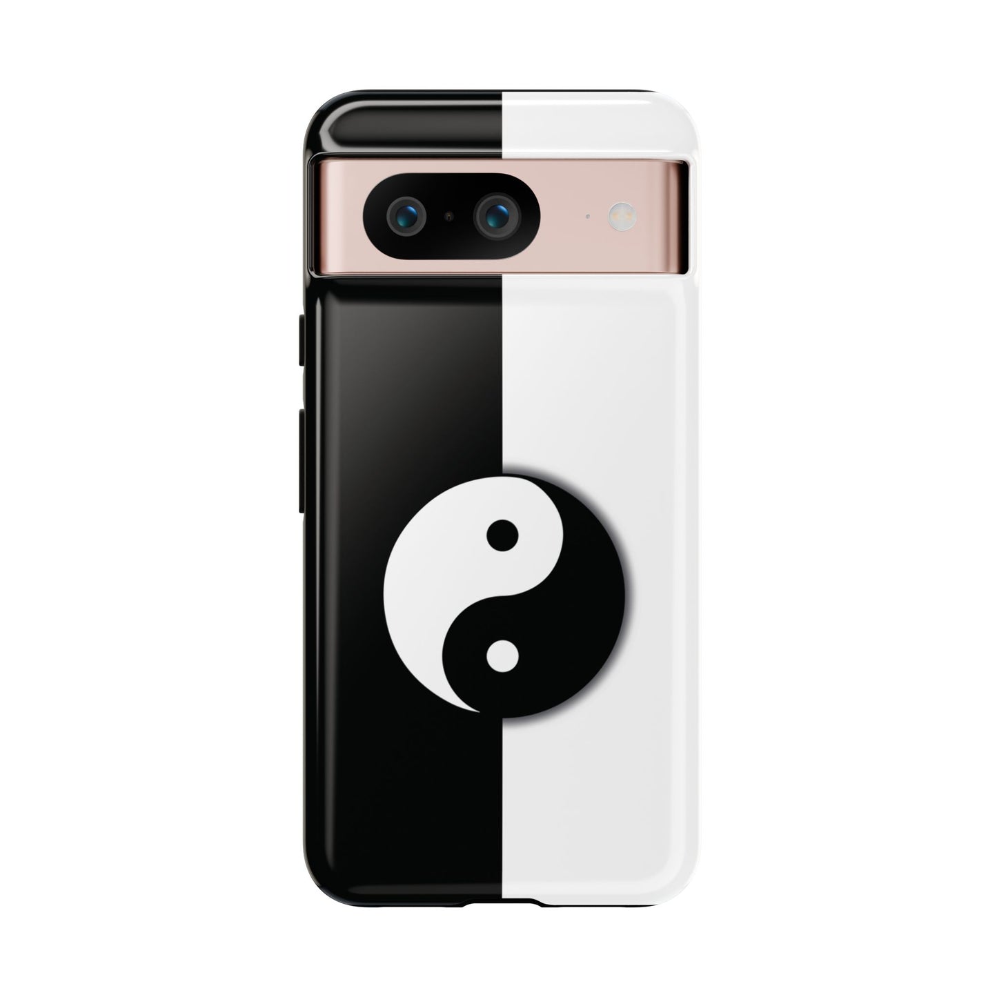 Yin Yang Black and White Tough Phone Case for iPhone, Google, Samsung Phones