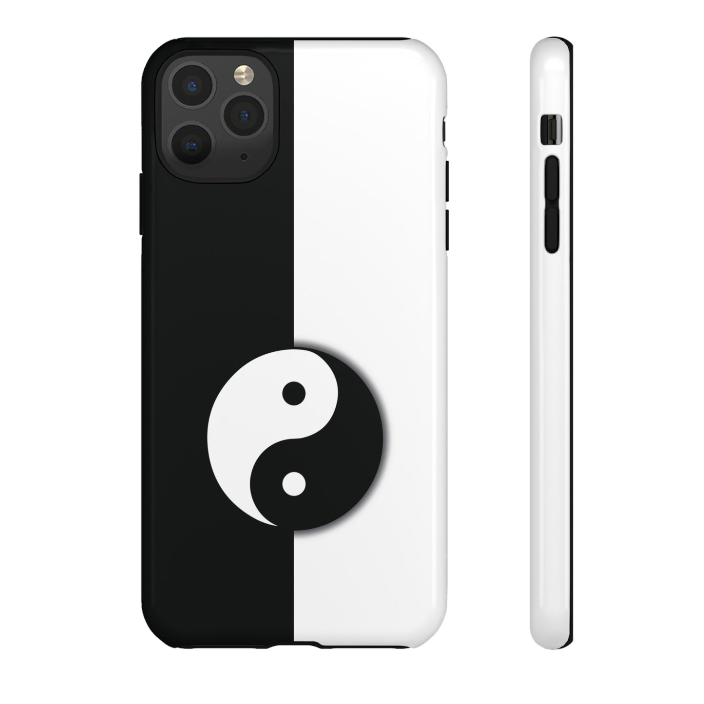 Yin Yang Black and White Tough Phone Case for iPhone, Google, Samsung Phones, Phone Case, JSCHAFFA.com