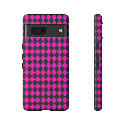 Pink Black Dimond Tough phone Case Cover | iPhone | Google | Samsung, Phone Case, JSCHAFFA.com