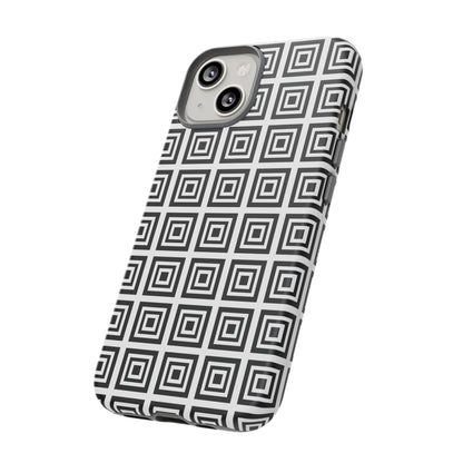 Cute Square Black and With Tough Phone Case, Phone Case, JSCHAFFA.com