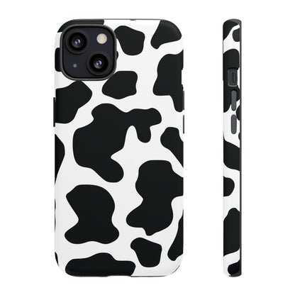 Black Cow print Phone Case iPhone Samsung Google