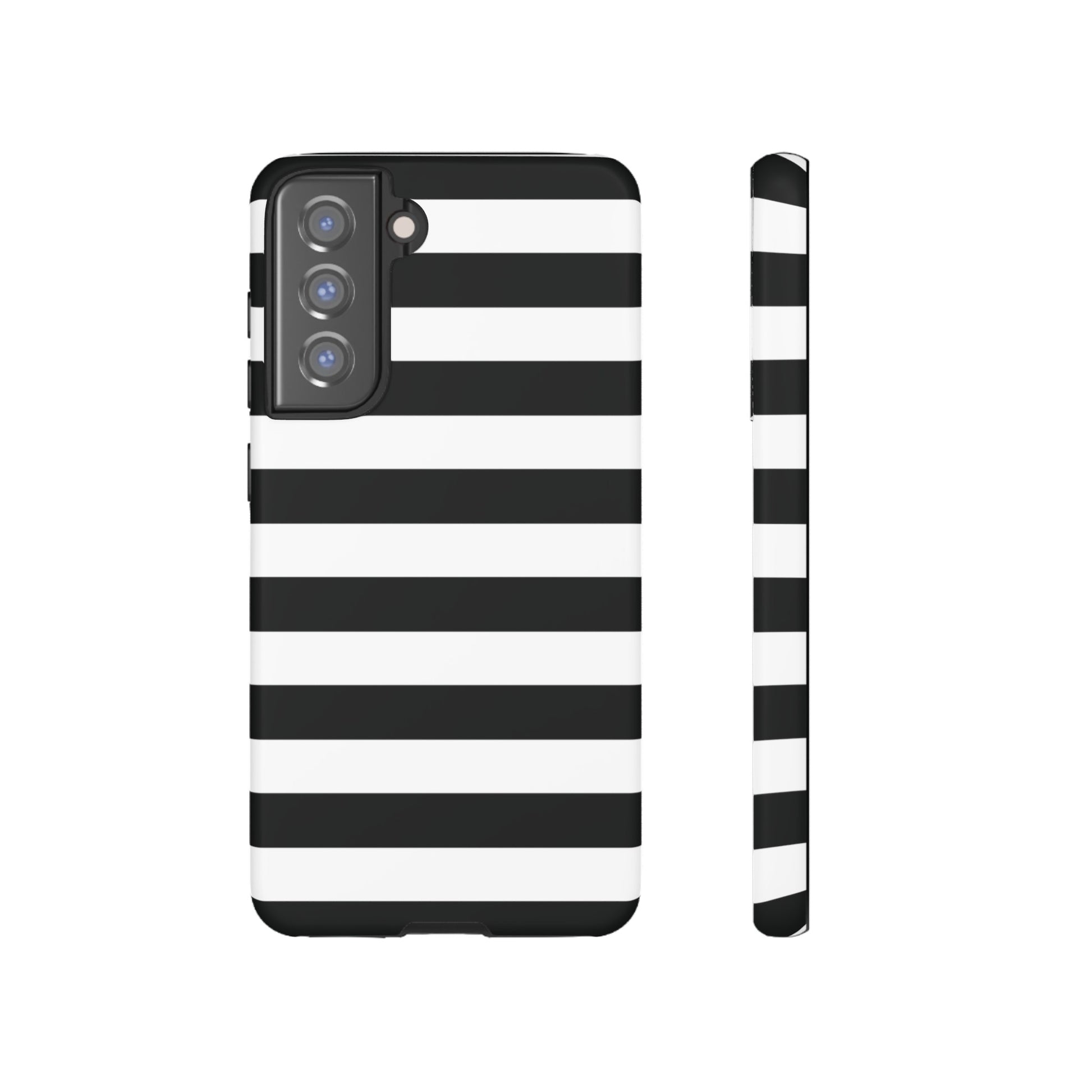 Black and White Stripe Tough Phone Case, Phone Case, JSCHAFFA.com