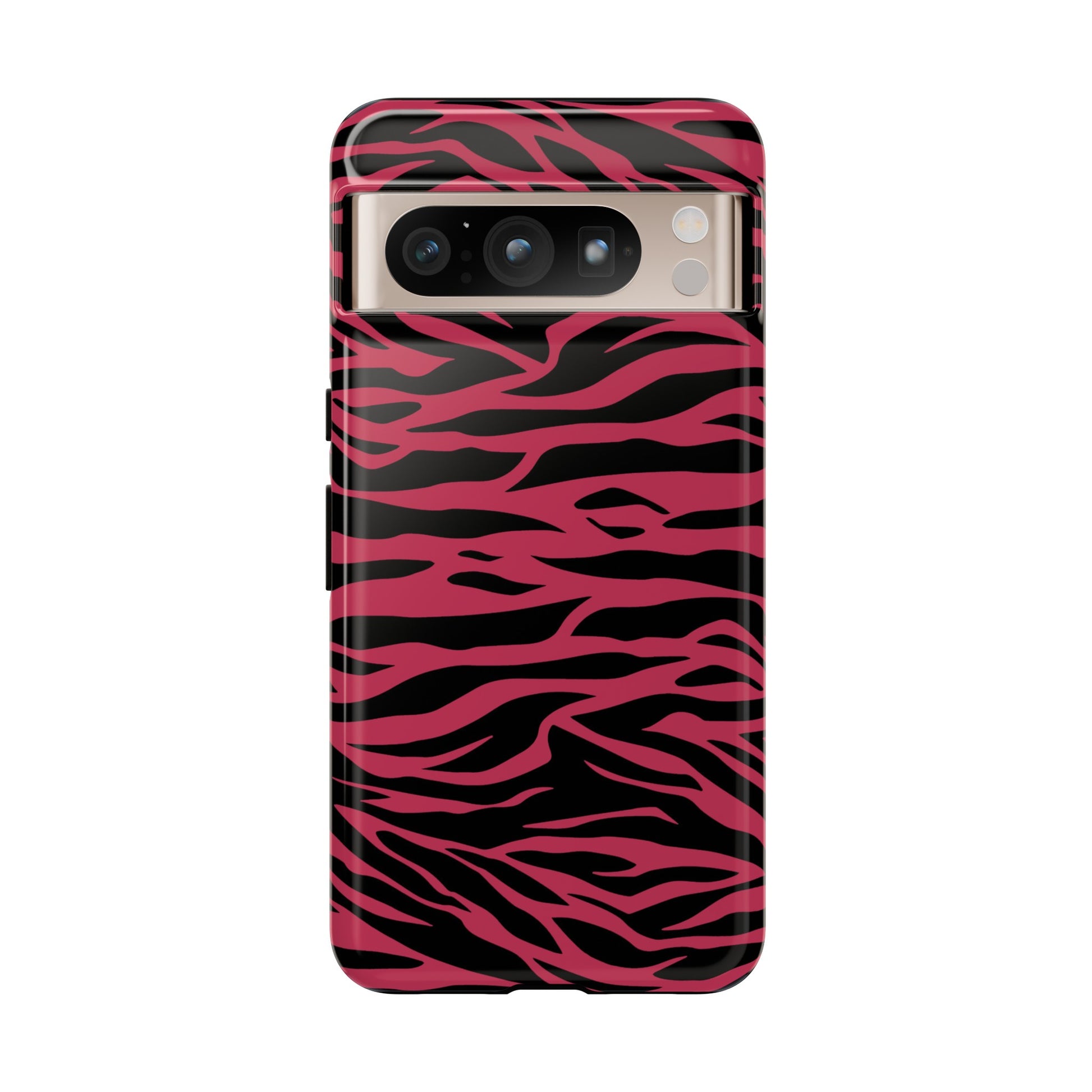 Viva Magenta Cute Wild Tiger Print Pattern Tough Phone Case, Phone Case, JSCHAFFA.com