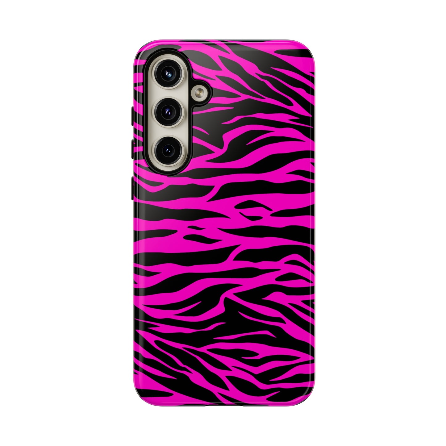 Pink Phone Case Tough Tiger Print, Mobile Phone Case, JSCHAFFA.com