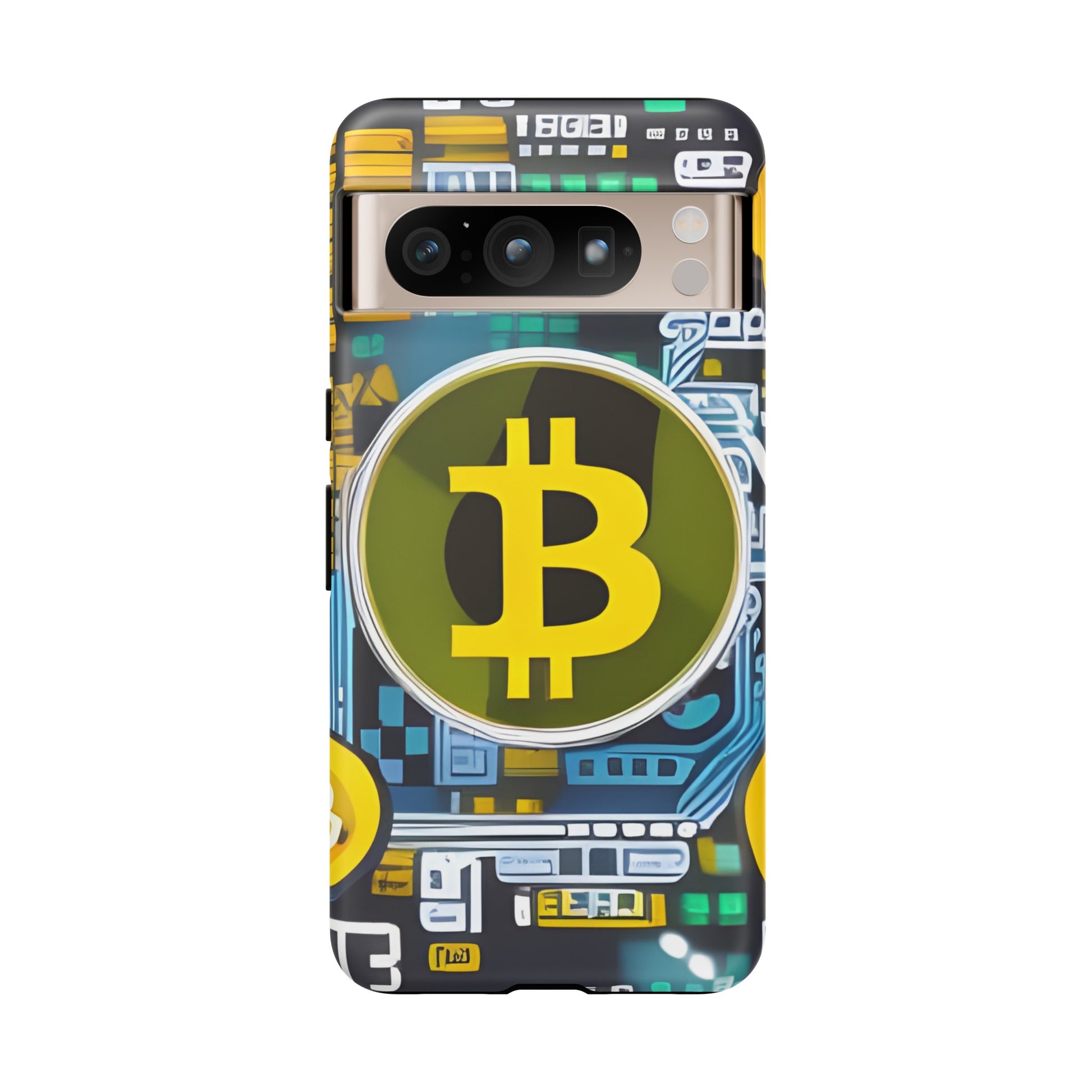 Bitcoin phone case iPhone Samsung Google, Phone Case, JSCHAFFA.com