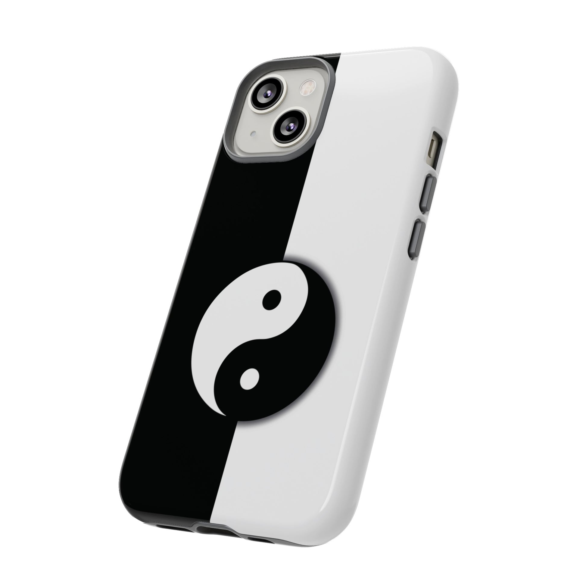 Yin Yang Black and White Tough Phone Case for iPhone, Google, Samsung Phones, Phone Case, JSCHAFFA.com