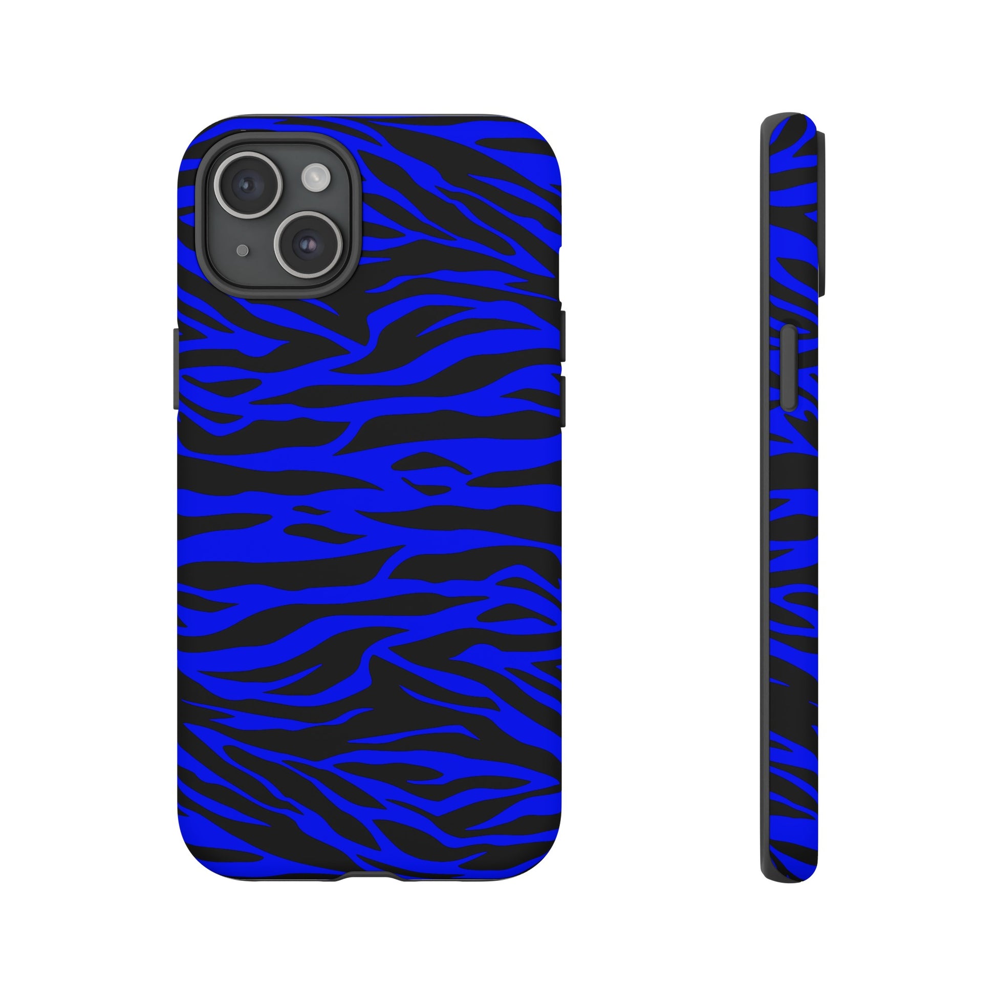 Blue Wild Tiger Print Pattern Tough Phone Case To protect your Phone, Phone Case, JSCHAFFA.com