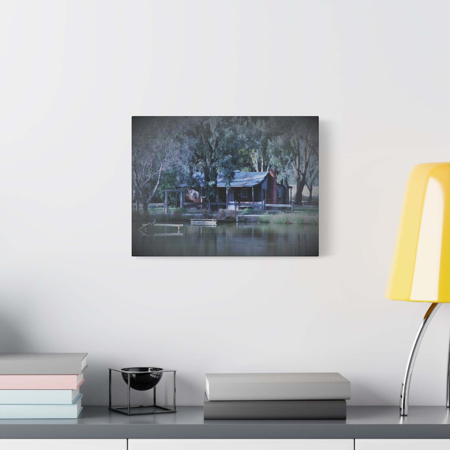 Home Sweet Home by the Lake Photography Wall Art Canvas 1.25 Depth Matte Canvas at JSCHAFFA.com