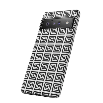 Cute Square Black and With Tough Phone Case, Phone Case, JSCHAFFA.com