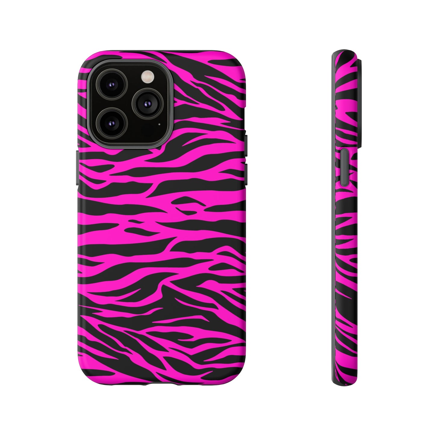 Pink Phone Case Tough Tiger Print, Mobile Phone Case, JSCHAFFA.com