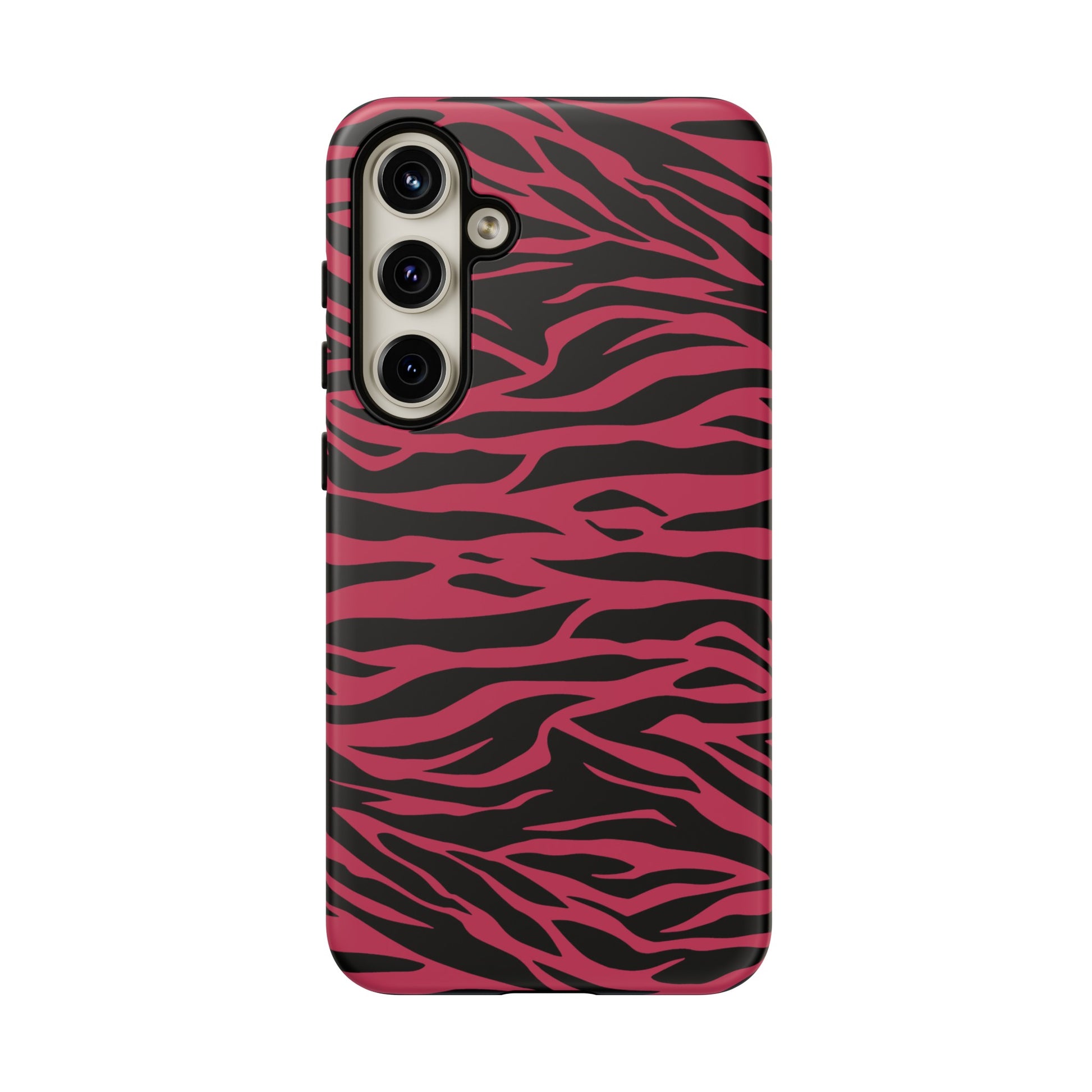 Viva Magenta Cute Wild Tiger Print Pattern Tough Phone Case, Phone Case, JSCHAFFA.com