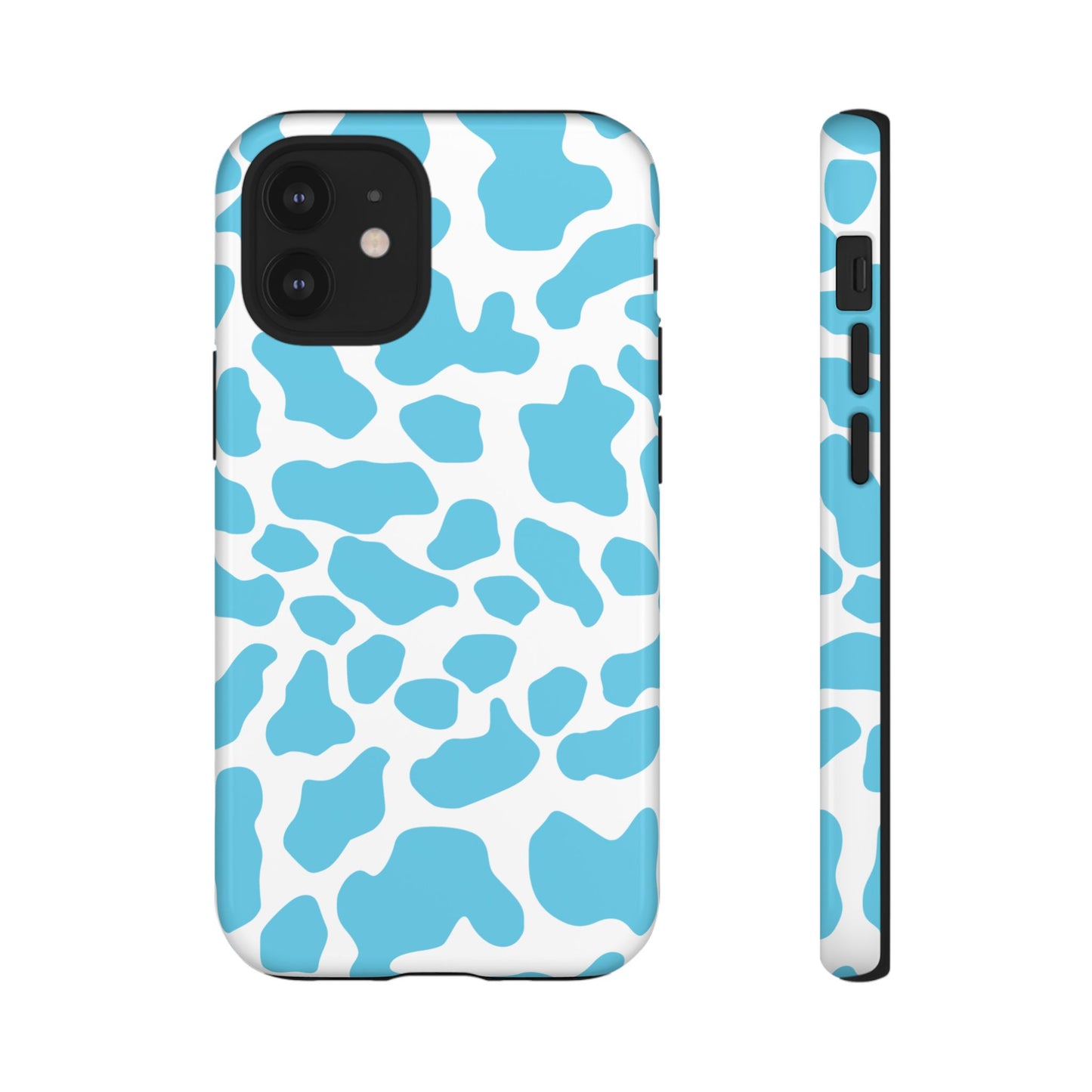 Blue Cow print phone case iPhone Samsung Google