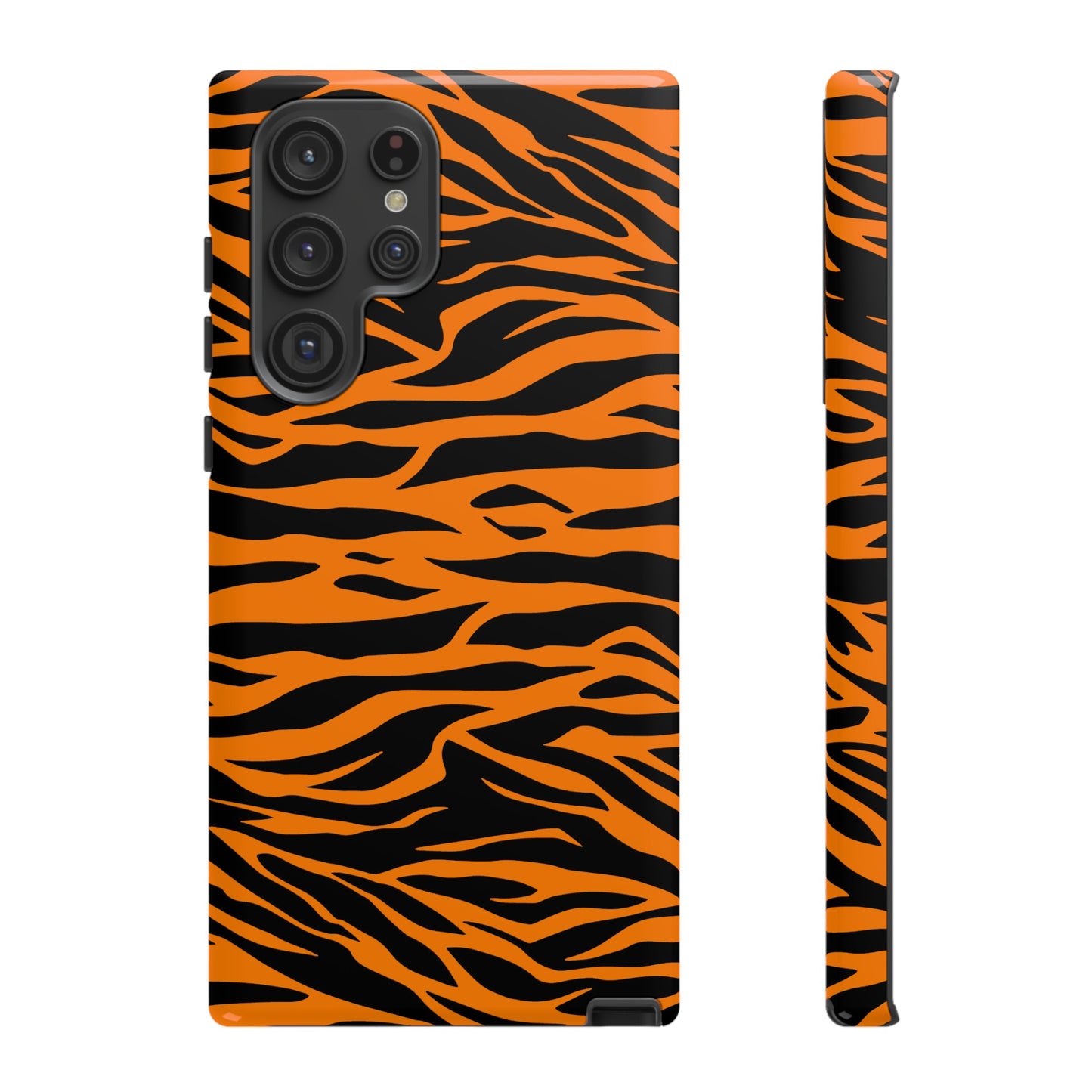 Orange Cute Wild Tiger Print Pattern Tough Phone Case., Phone Case, JSCHAFFA.com